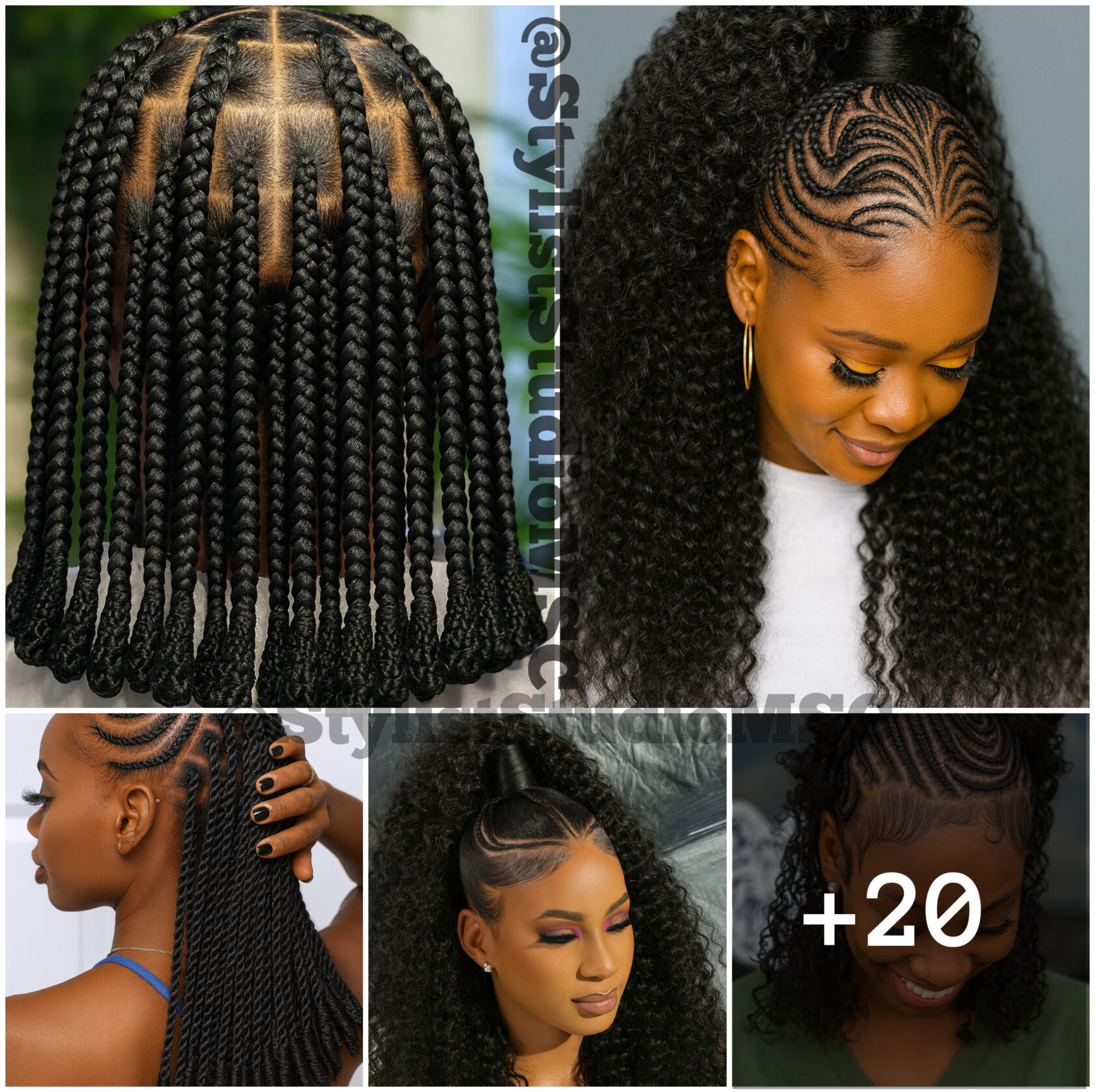 20 PHOTOS: Goddess braids exclusive styles ‎