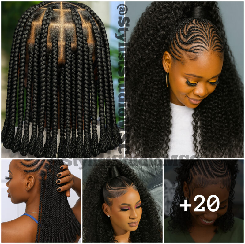 20 PHOTOS: Goddess braids exclusive styles ‎