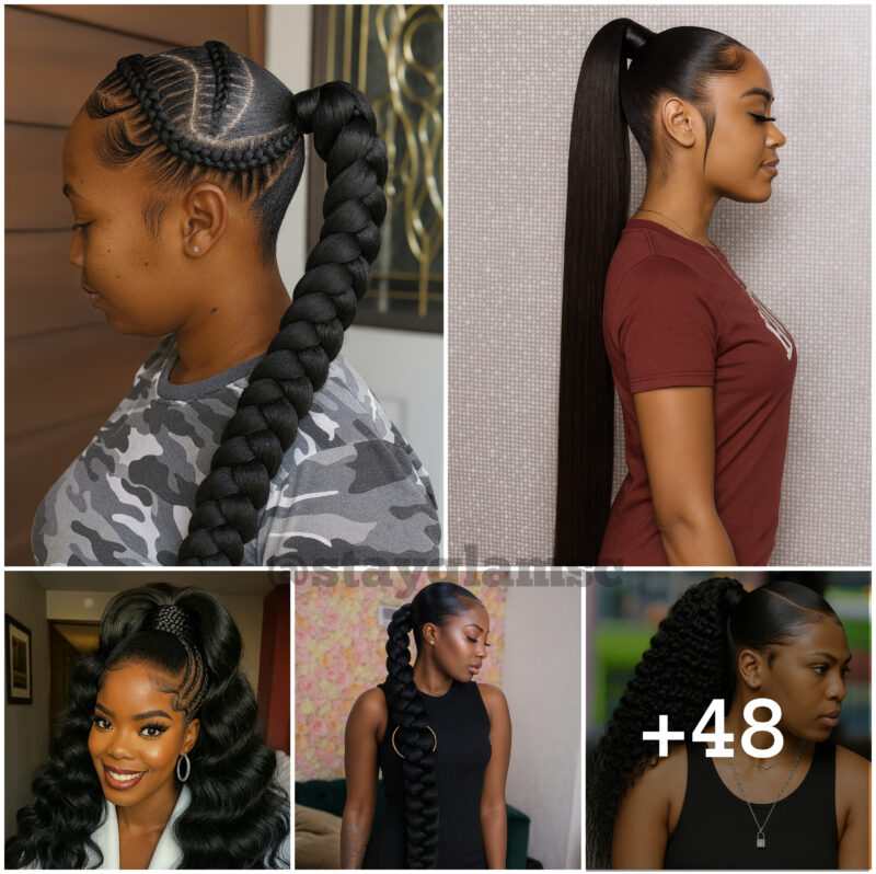 48 PHOTOS: Cute ponytail hairstyles for long hair ‎