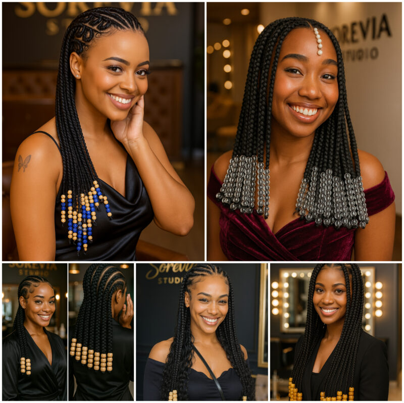 High-end braided hairstyles ‎