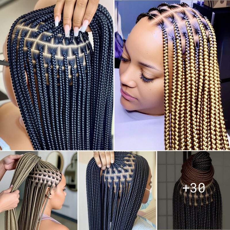 43 PHOTOS: Women’s knotless braids deluxe styles ‎