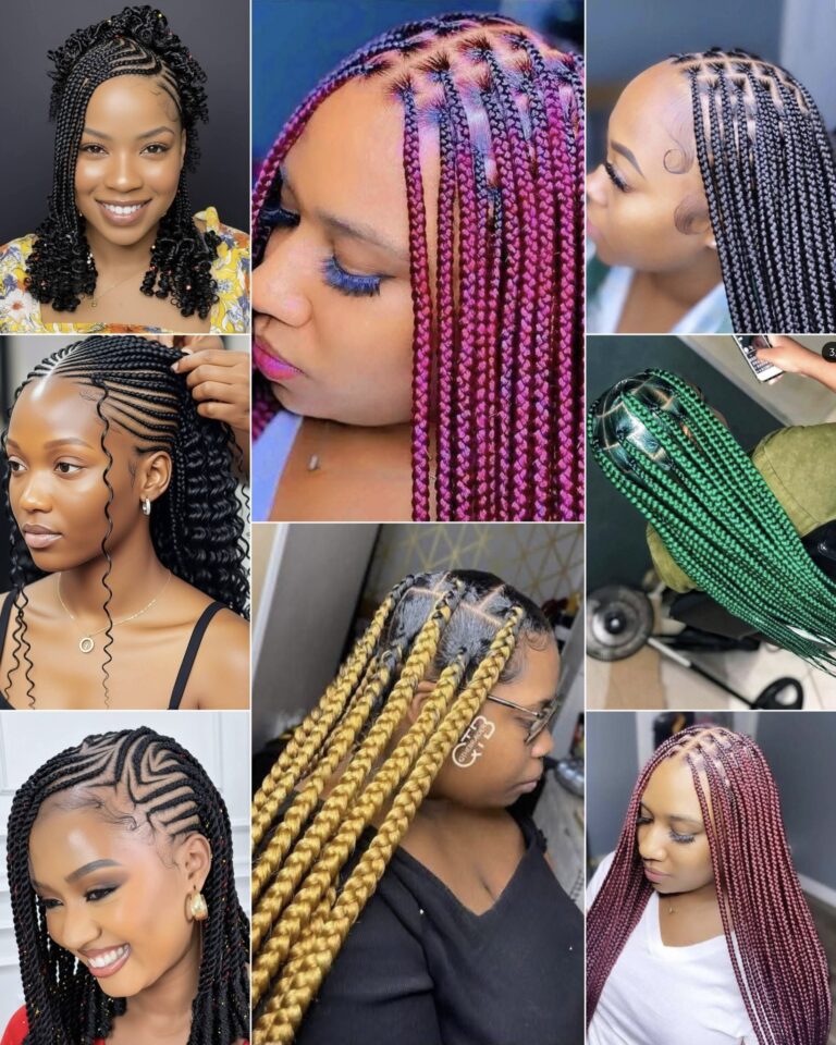 29 PHOTOS: Cornrow braid designs – Knotless braids style