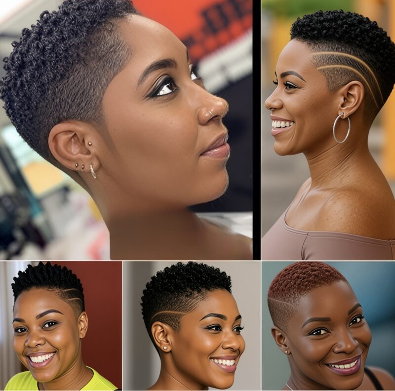 38 PHOTOS: Short afro fades with clean razor lines