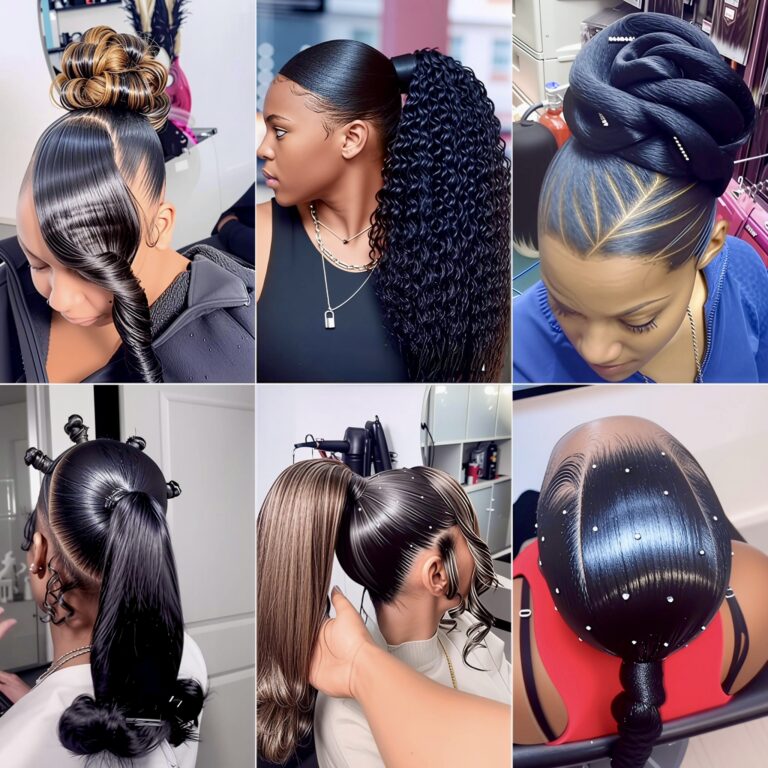 41 PHOTOS: Professional frontal ponytail styling ‎