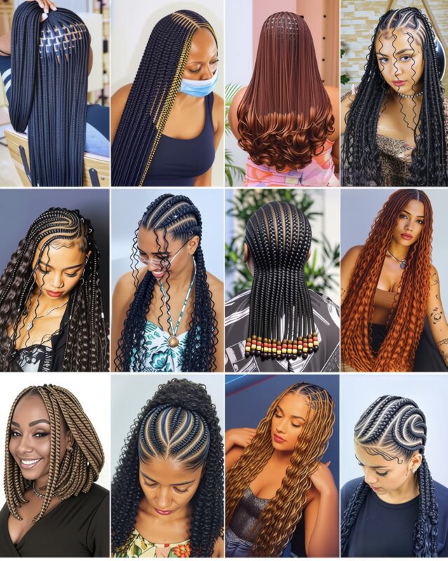 62 PHOTOS: Mixed Braided Hairstyles with Curly & Straight Styles