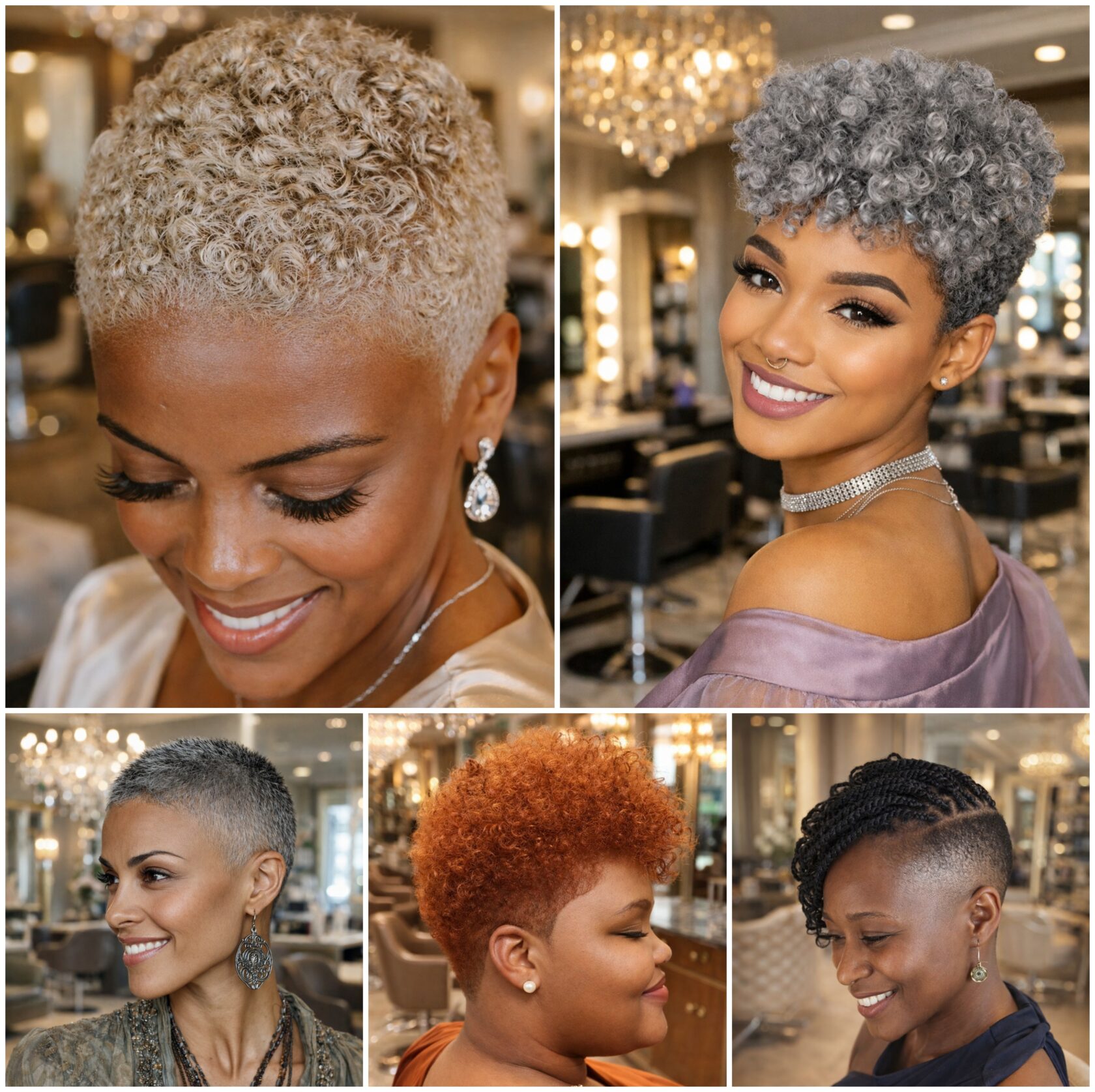 Luxury Short Natural Afro Looks
