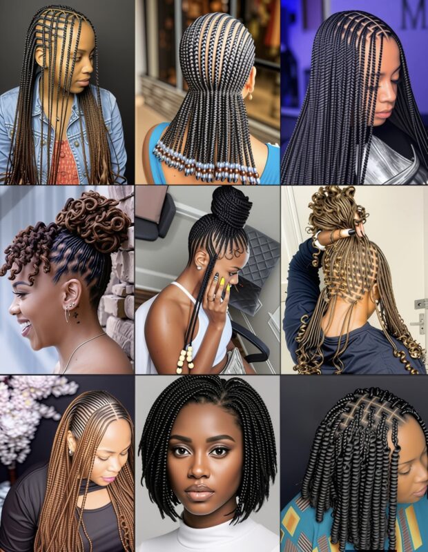 47 PHOTOS: Stylish Box Braids, Buns & Braided Bob Hairstyles