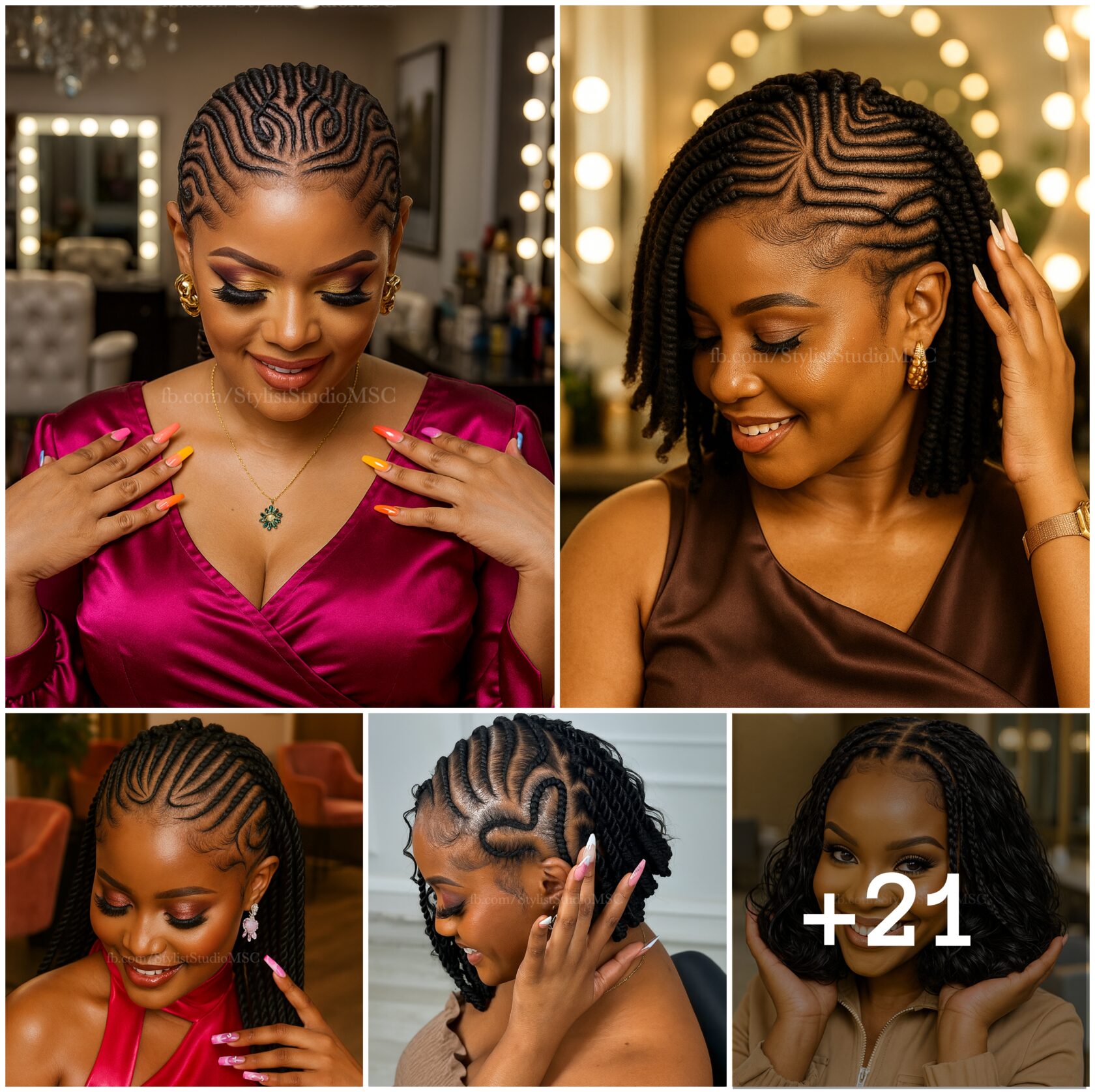 21 PHOTOS: High-end African knotless braids ‎
