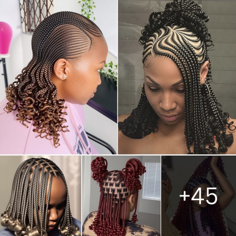 45 HAIRSTYLE: Top-Rated Curly Braids Looks This Year ‎