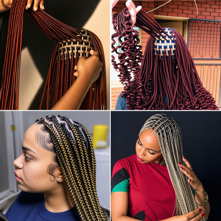 24 HAIRSTYLE: Protective Curly Braids For Hair Growth