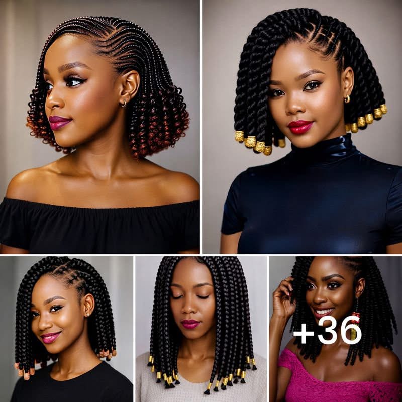 36 PHOTOS: Short Box Braids Hairstyles ‎
