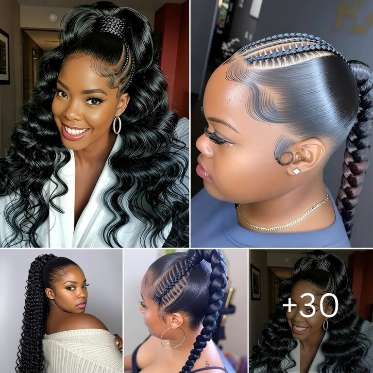 30 PHOTOS: Ponytail braids hairstyles for ladies ‎