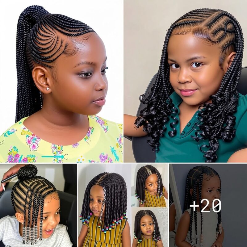 20 PHOTOS: Kids’ Cornrow Hairstyles ‎