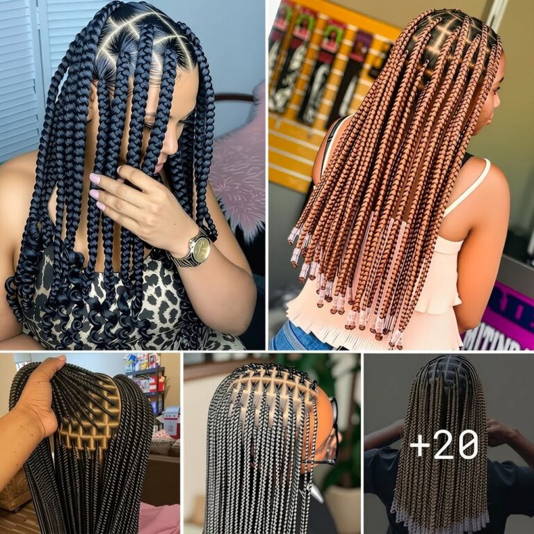 20 PHOTOS: Premium knotless braid patterns ‎