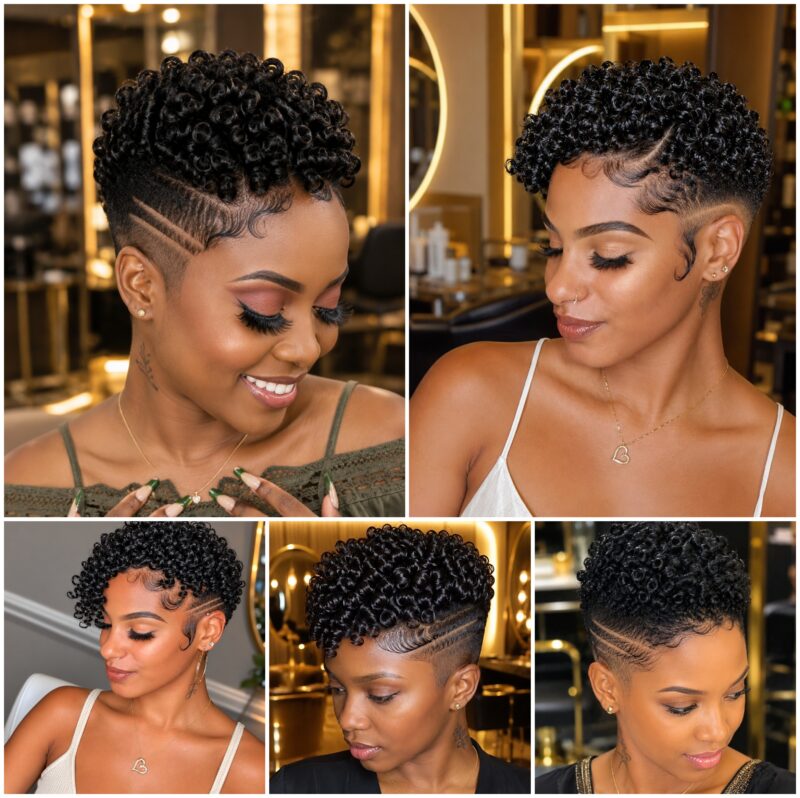 Low Fade Coil Cuts with Razor Part Lines