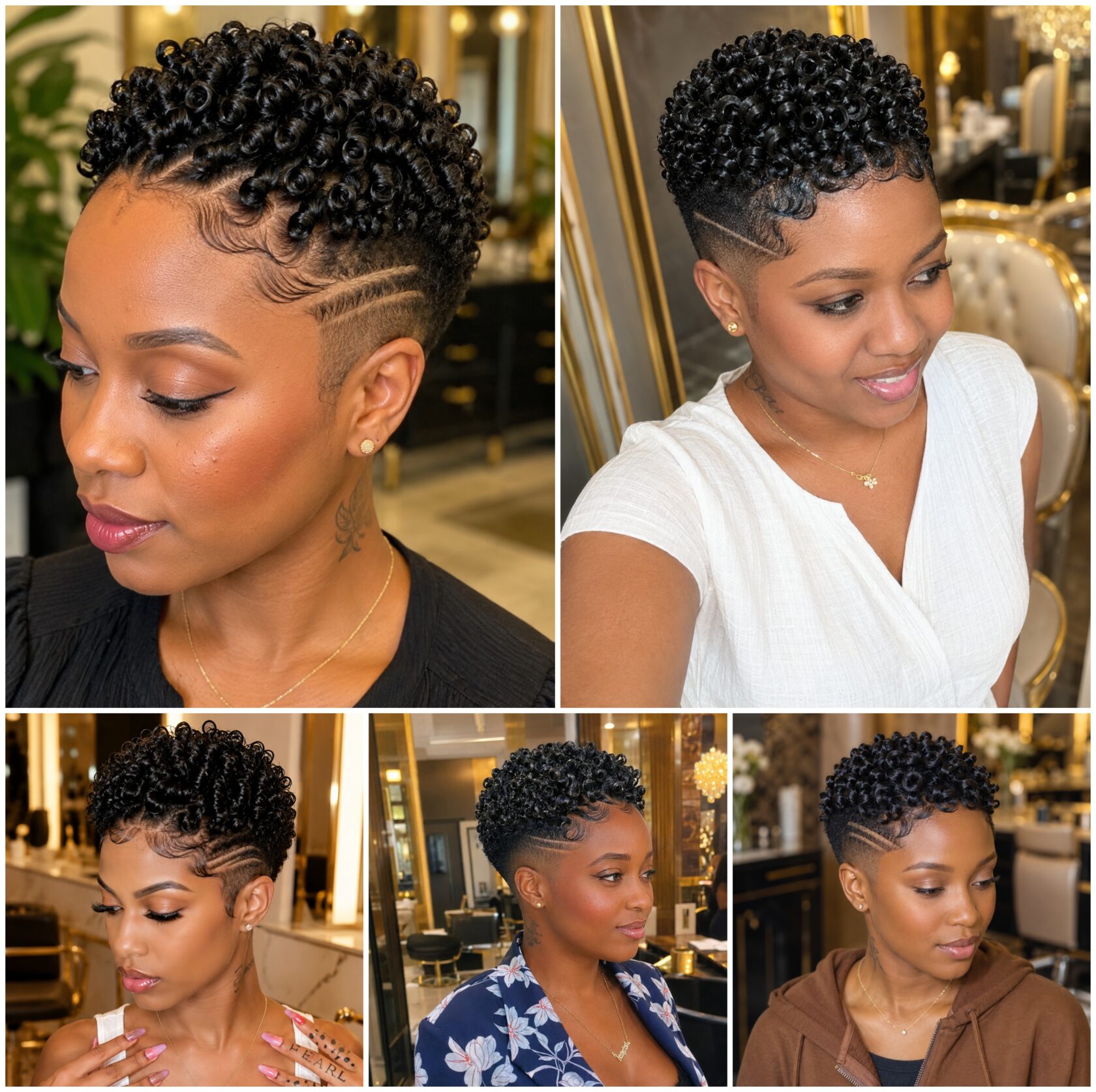 Short Natural Tapers with Finger Coil Crowns